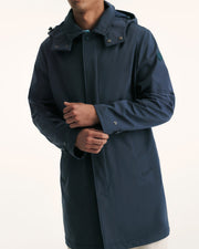 Imperméable à capuche amovible Marine Athenes