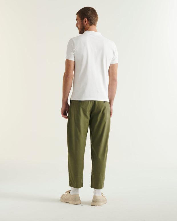 Polo en coton biologique Blanc Marbella