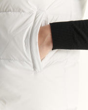 Doudoune avec des cristaux Swarovski®️ sans manches réversible Grand Froid Blanc Daria