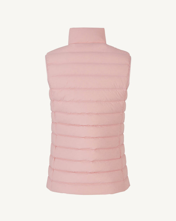 Doudoune sans manches stretch Rose pêche Grenada