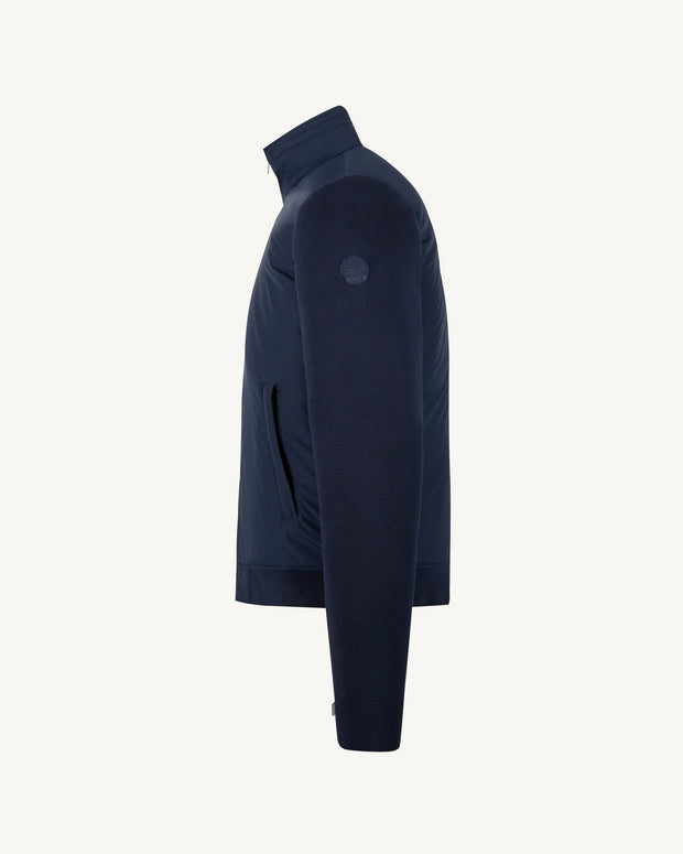 Veste à capuche bi-matière  Marine Bardenas