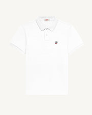Polo en coton biologique Blanc Marbella